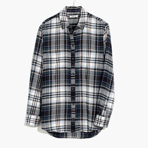 Madewell Flannel Sunday Shirt in Cronston Plaid - Picture 3 of 7